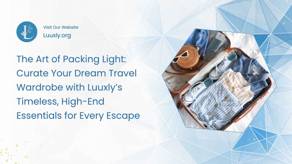 The Art of Packing Light The Art of Packing Light (and Luxuriously): Curate Your Dream Travel Wardrobe with Luuxly’s Timeless, High-End Essentials for Every Escape