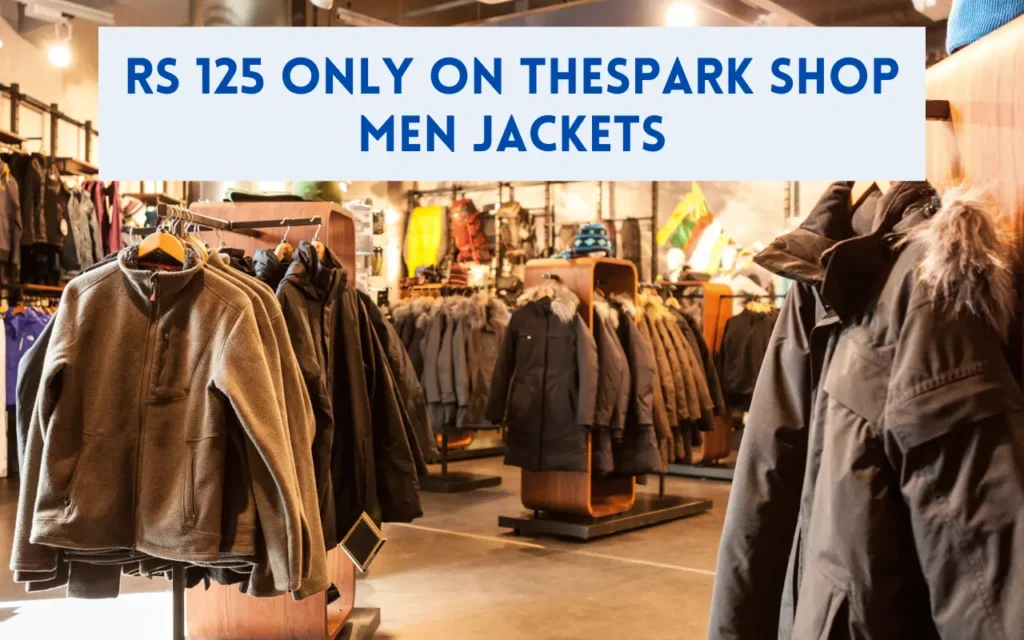 rs 125 only on thespark shop men jackets