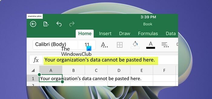 your organization's data cannot be pasted here.